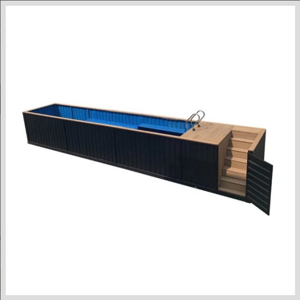 40ft Shipping Container Pools with Stairs for Sale - Image 5