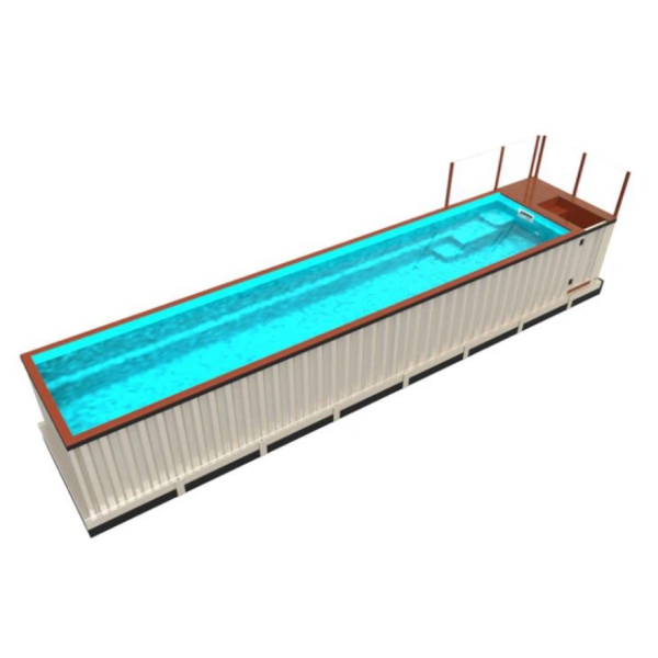 40ft Shipping Container Pools with Stairs for Sale - Image 4